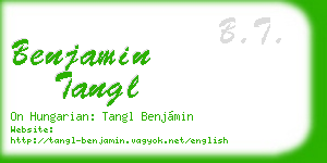 benjamin tangl business card