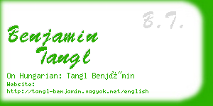 benjamin tangl business card